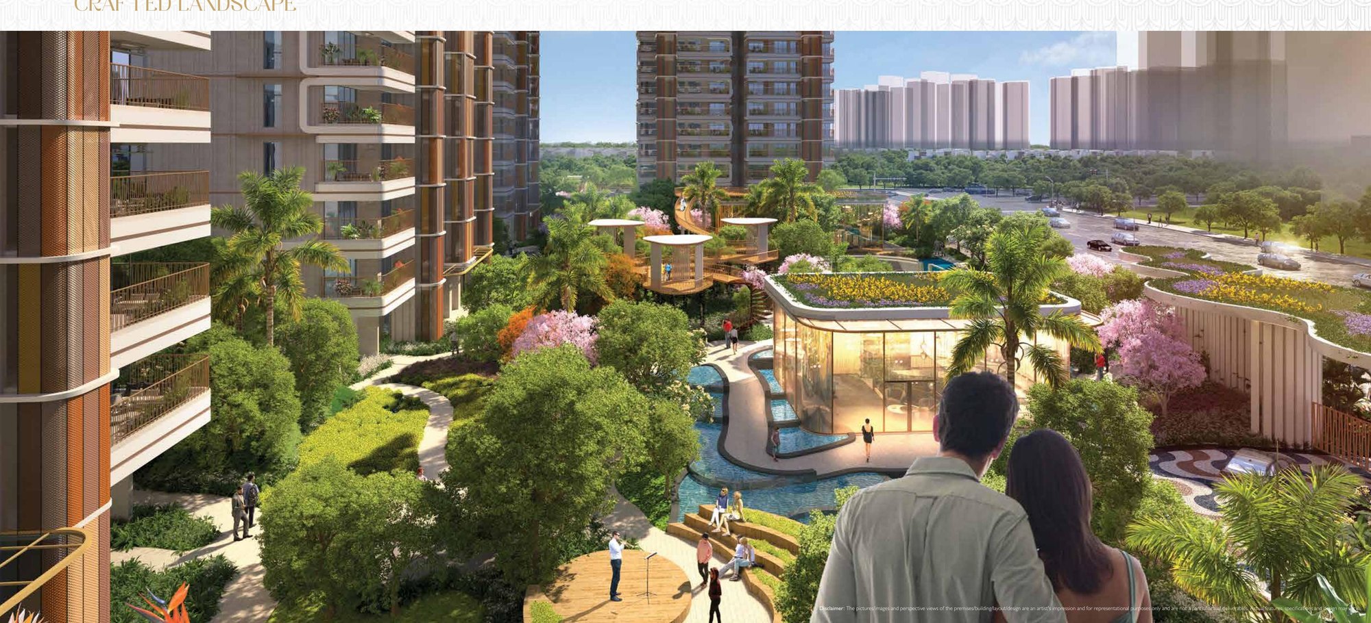 CRC Maesta — Crafted landscape and pedestrian-first pathways